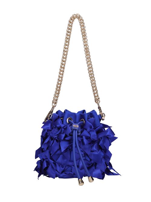 Borsa Night Edition Bows in raso LA CARRIE | 142M-SS-703-SATBLUETTE
